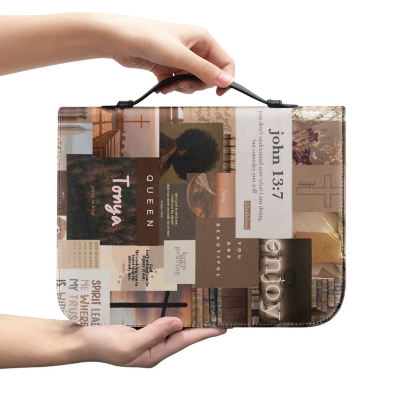 Personalized Floral Daily Bible Cover