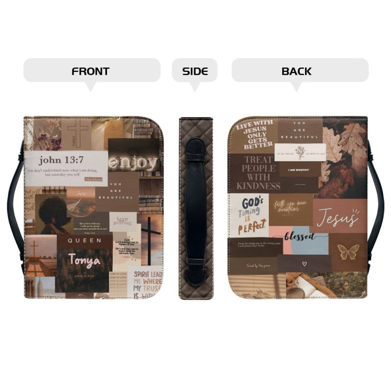 Personalized Floral Daily Bible Cover