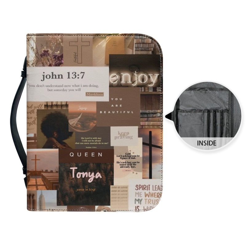 Personalized Floral Daily Bible Cover