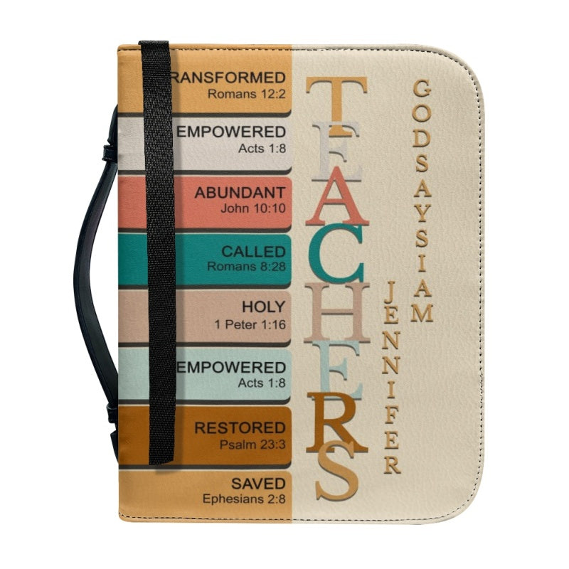 Personalized Custom Name Leather Bible Cover