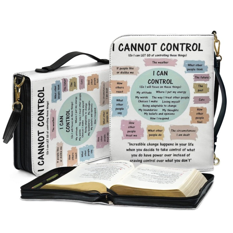 I Cannot Control Personalized Bible Cover