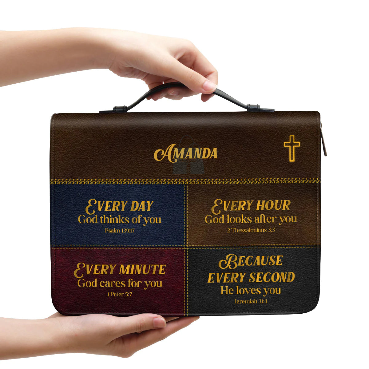 God Cares For You Personalized Bible Cover