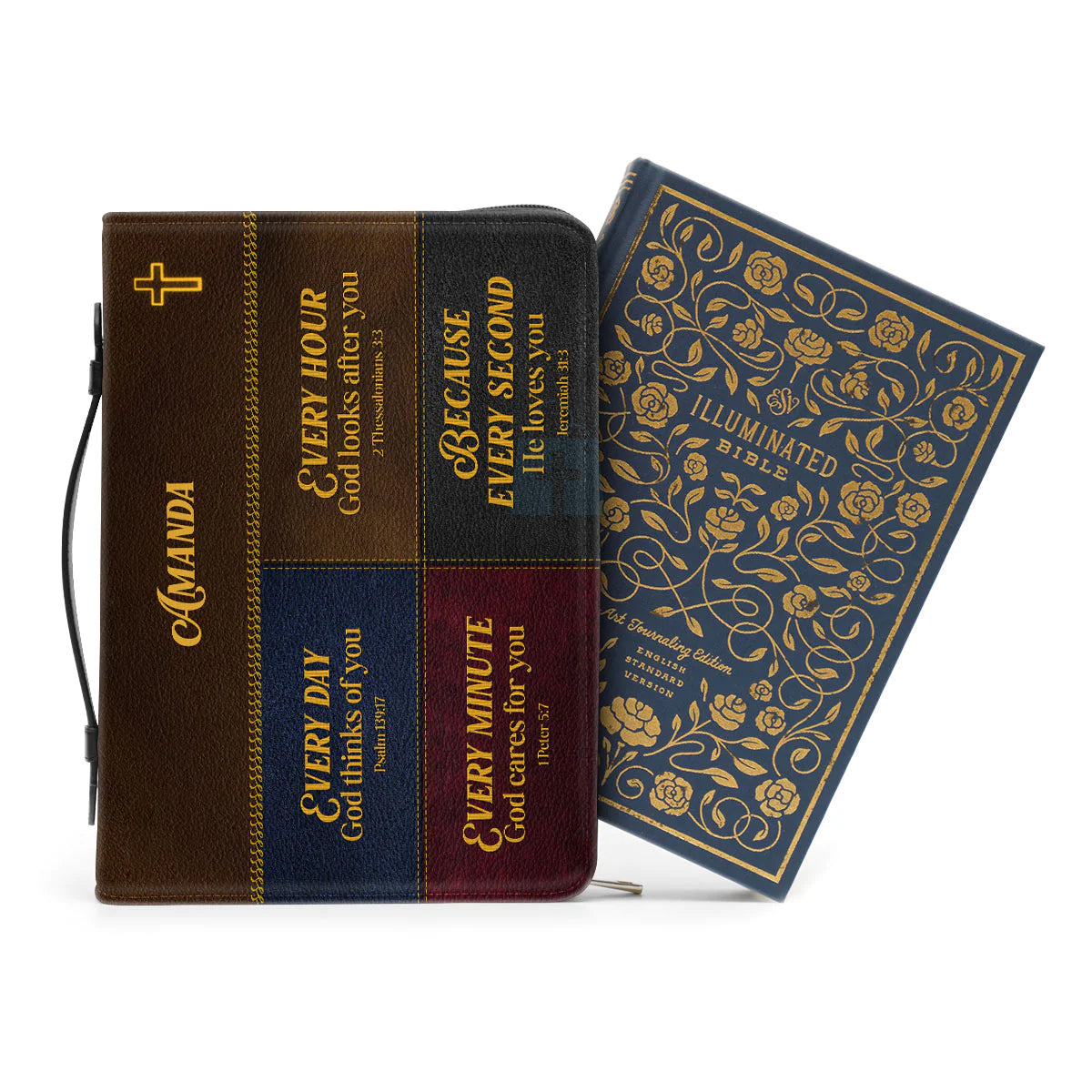 God Cares For You Personalized Bible Cover
