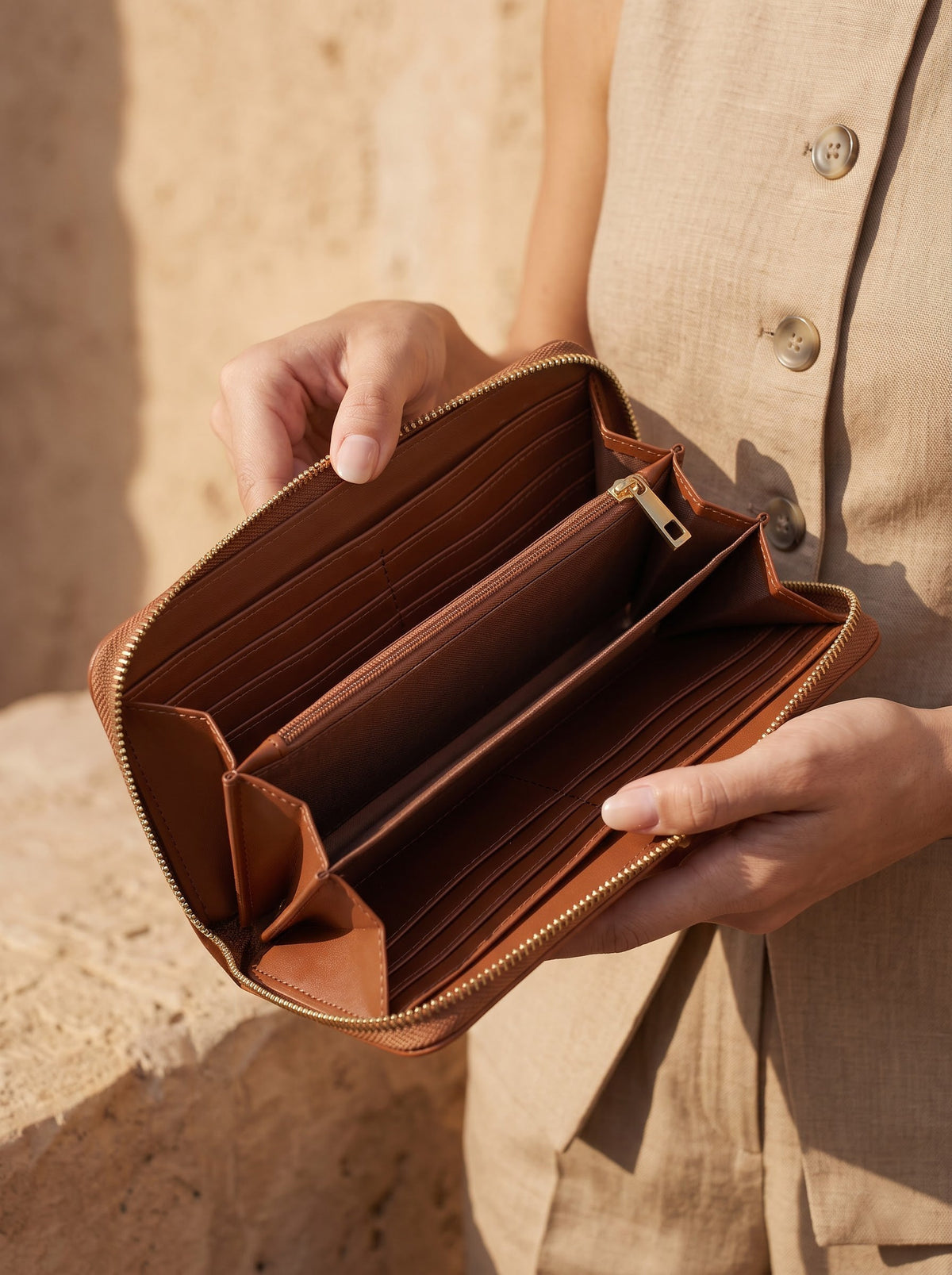 Psalm 46:10 Embossed Leather Wallet