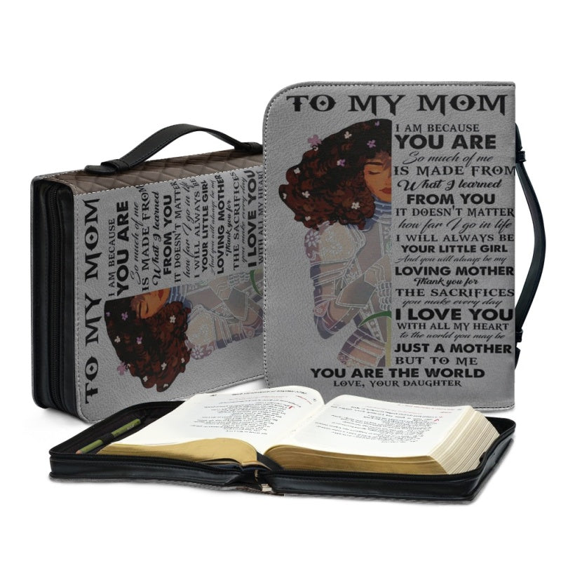 Personalized To My Mom Warrior Bible Cover