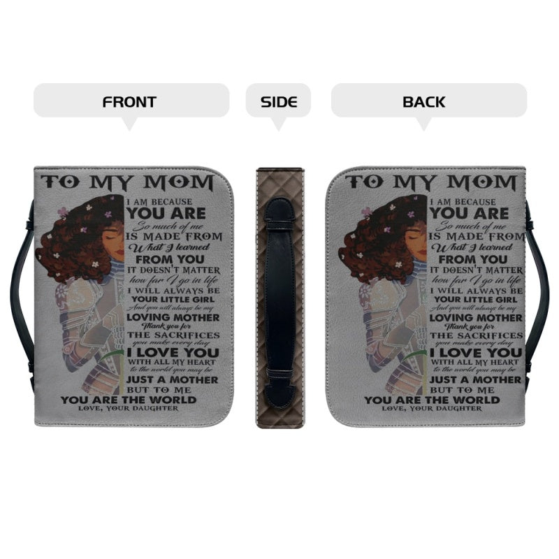 Personalized To My Mom Warrior Bible Cover