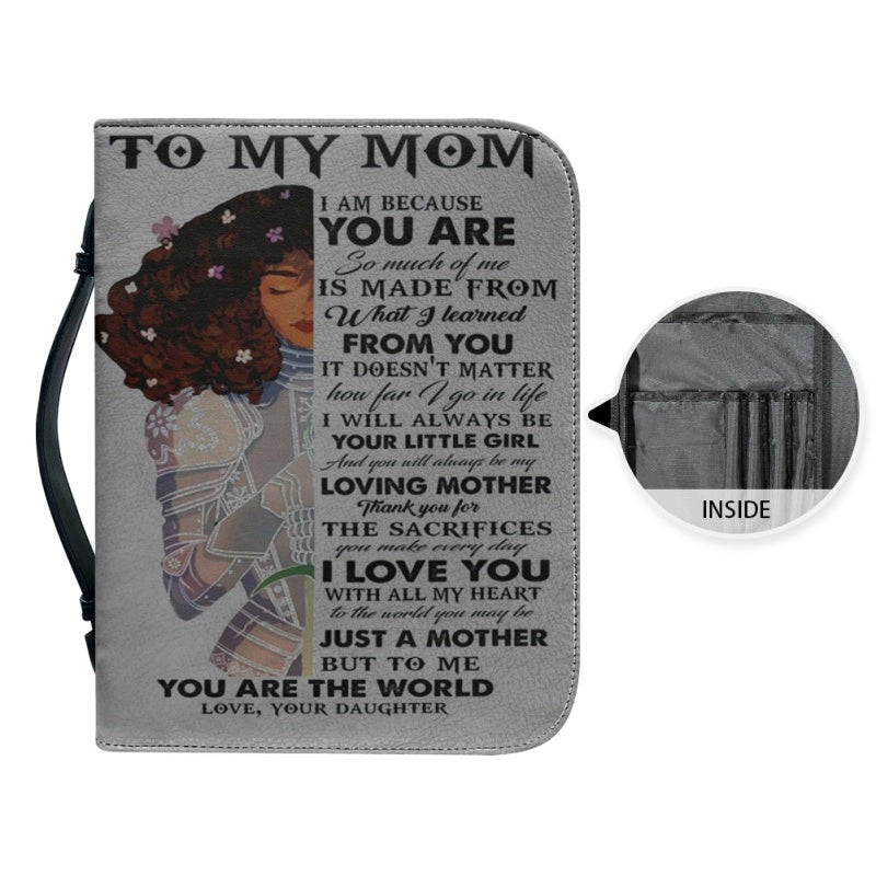 Personalized To My Mom Warrior Bible Cover