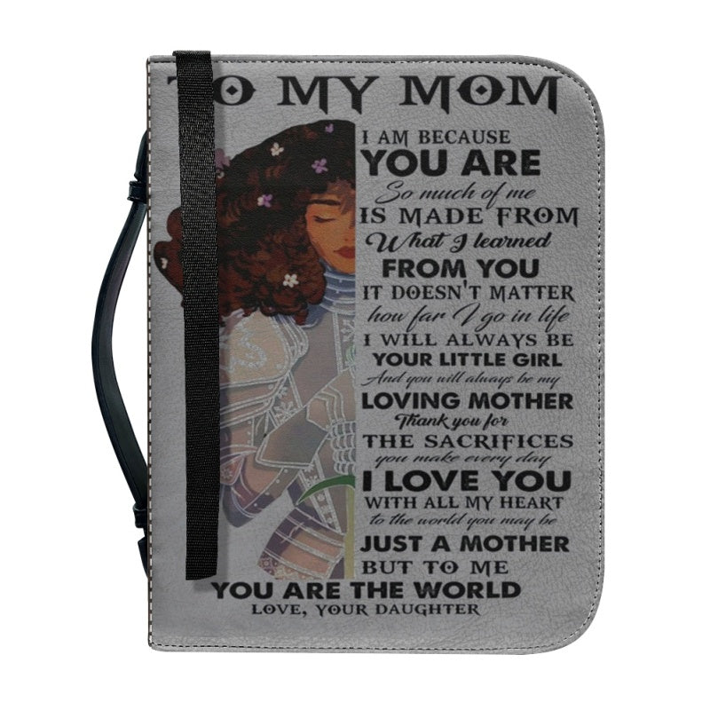 Personalized To My Mom Warrior Bible Cover