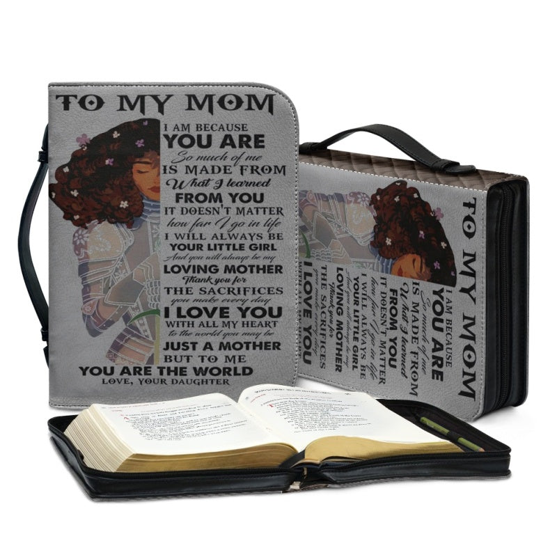Personalized To My Mom Warrior Bible Cover
