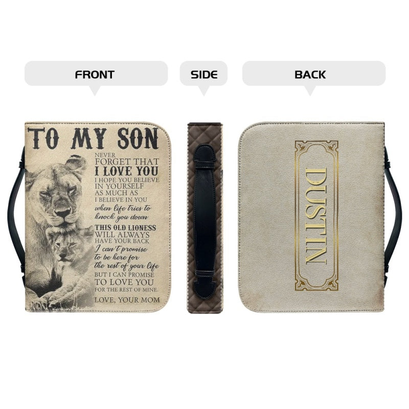 To My Son From Mom Personalized Bible Cover
