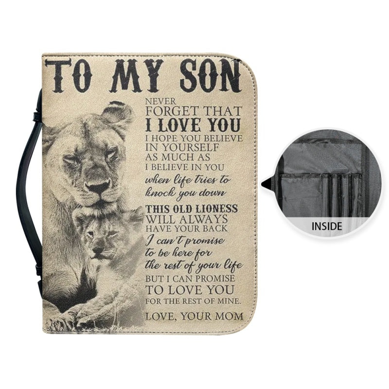 To My Son From Mom Personalized Bible Cover