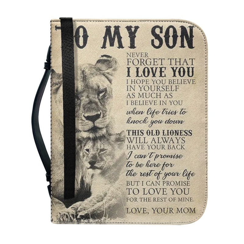 To My Son From Mom Personalized Bible Cover