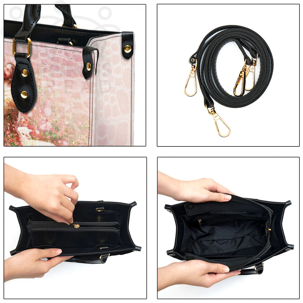 The Lord Will Provide Personalized Leather Tote Bag