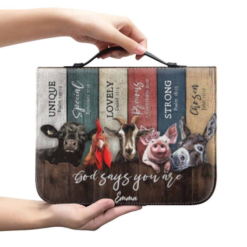 Personalized Animal Themed Bible Cover