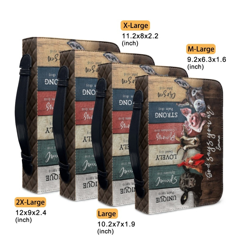 Personalized Animal Themed Bible Cover