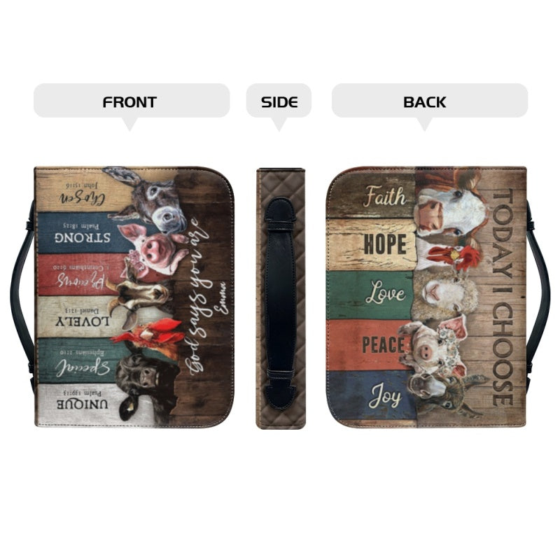 Personalized Animal Themed Bible Cover