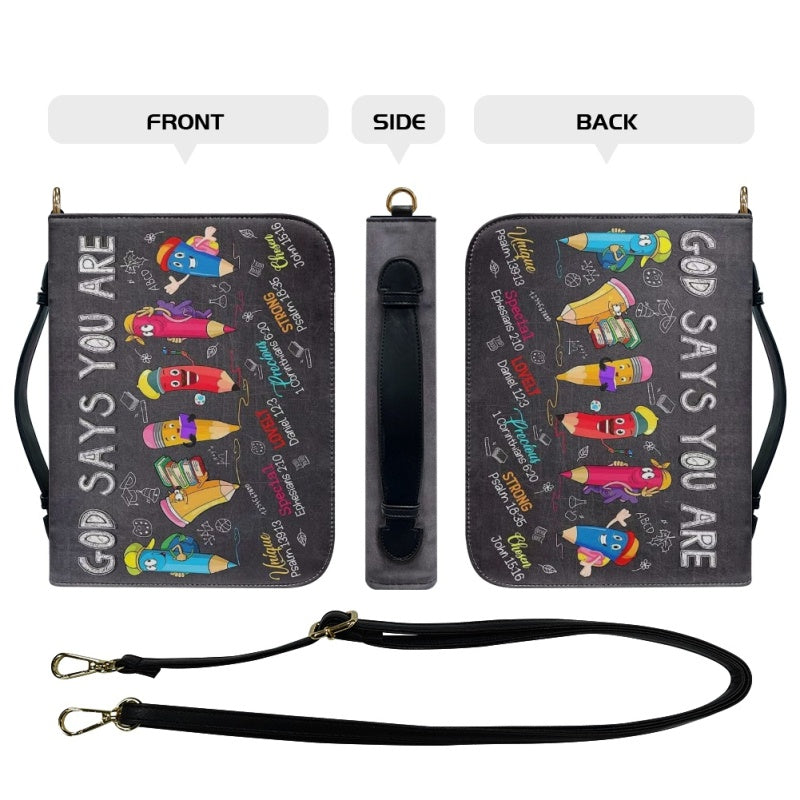 Personalized God Says You Are Kids Bible Cover