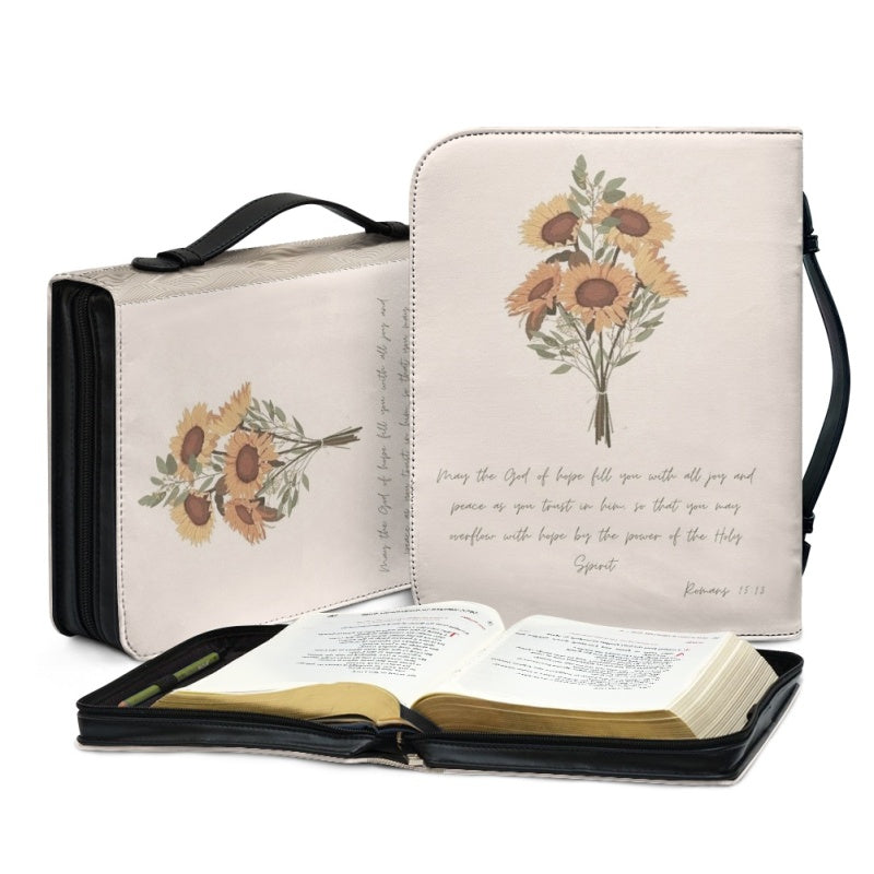 Personalized Daily Floral Bible Cover