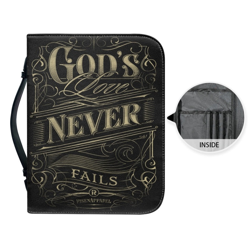 God's Love Never Fails Personalized Bible Cover