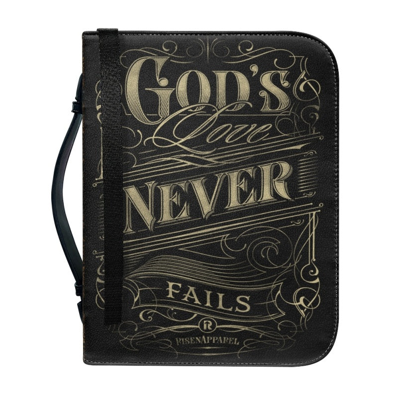 God's Love Never Fails Personalized Bible Cover