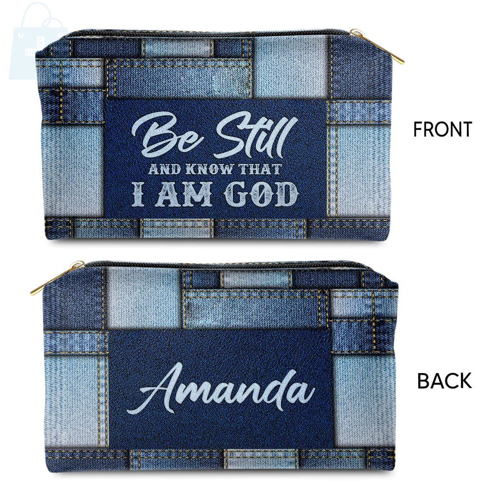 Be Still And Know Personalized Makeup Bag
