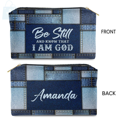 Be Still And Know Personalized Makeup Bag
