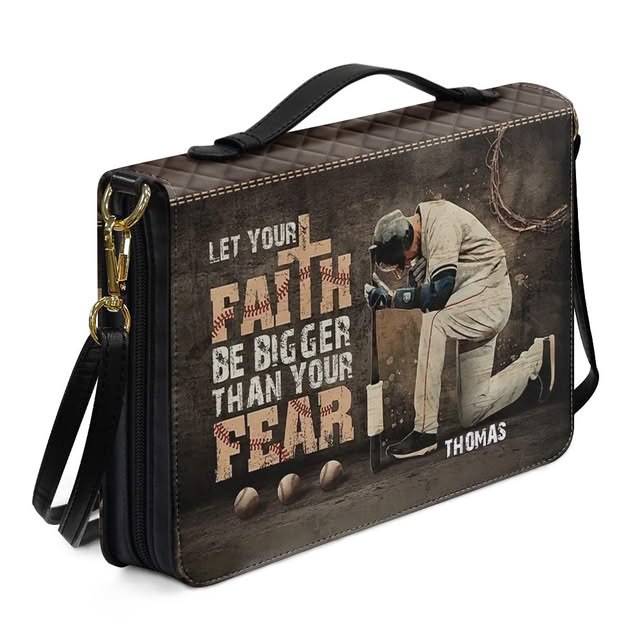 Home Run Faith Baseball Bible Cover Case