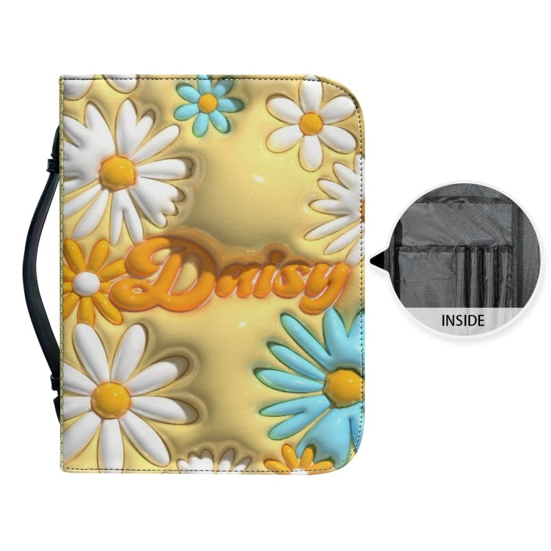 Personalized 3D Daisy Flower Bible Cover