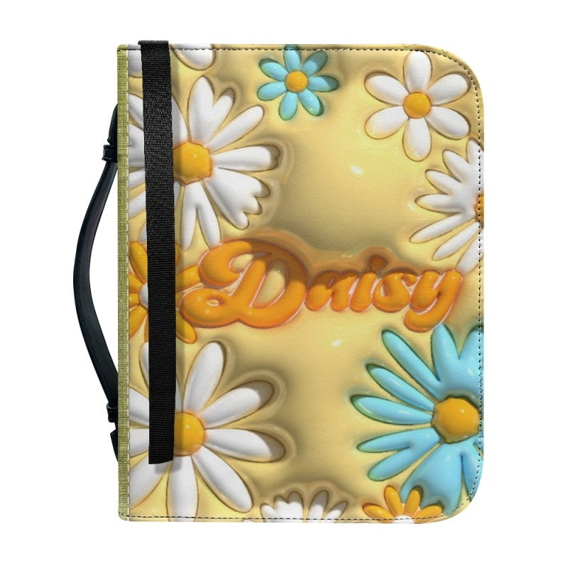 Personalized 3D Daisy Flower Bible Cover