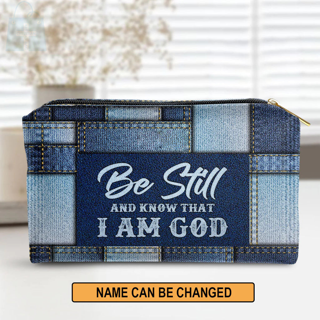 Be Still And Know Personalized Makeup Bag