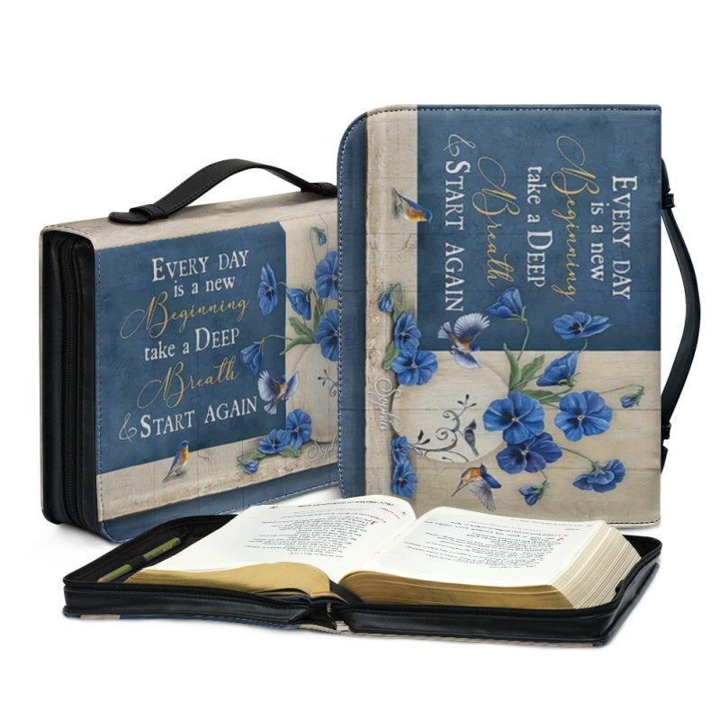 Personalized Floral New Beginning Bible Cover