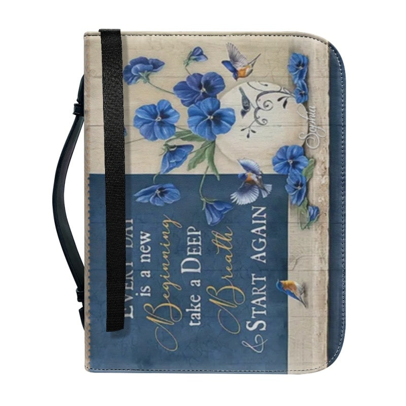 Personalized Floral New Beginning Bible Cover