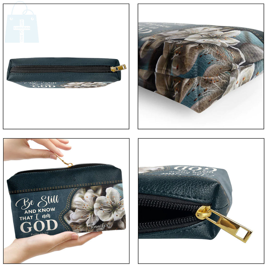 Be Still And Know Personalized Makeup Bag