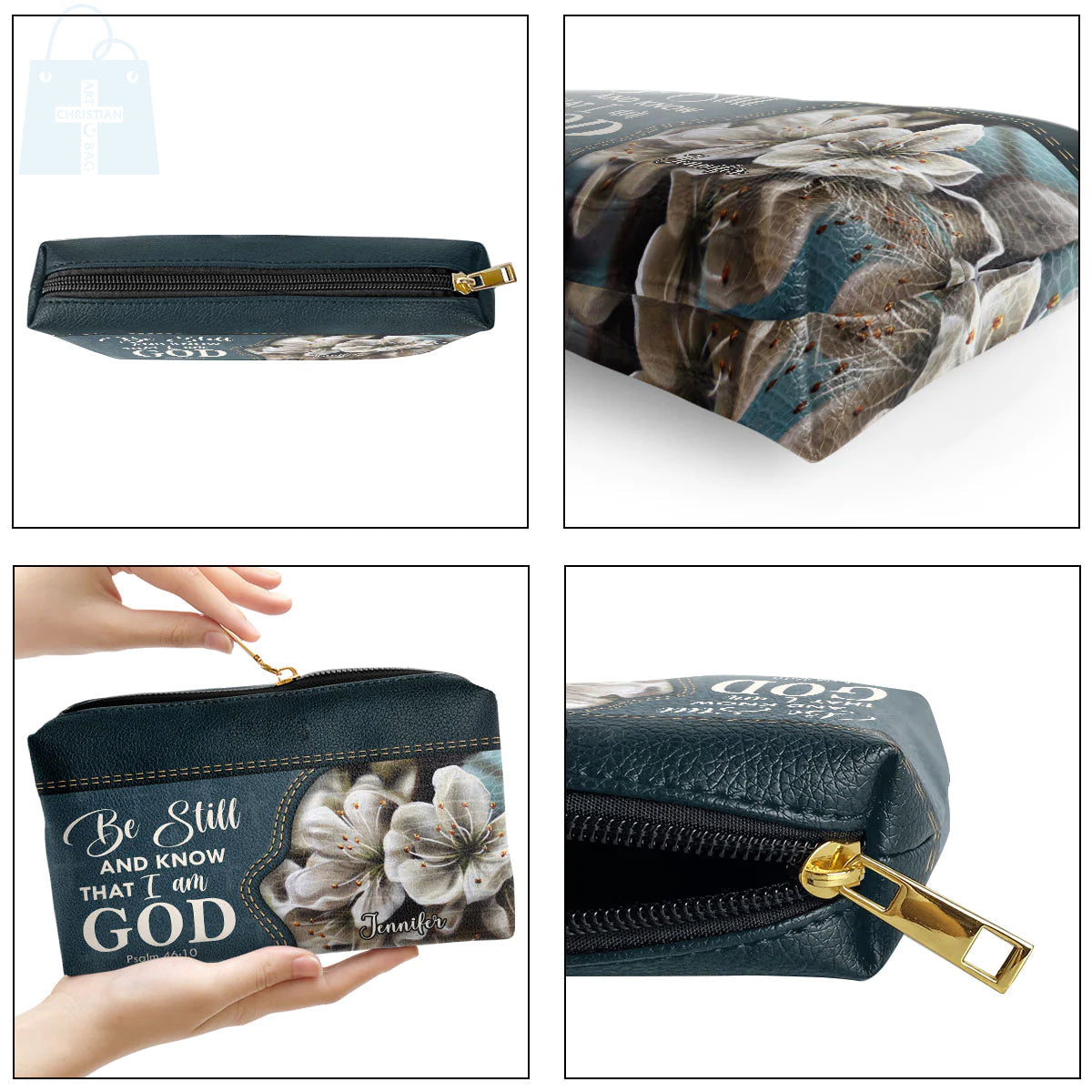 Be Still And Know Personalized Makeup Bag