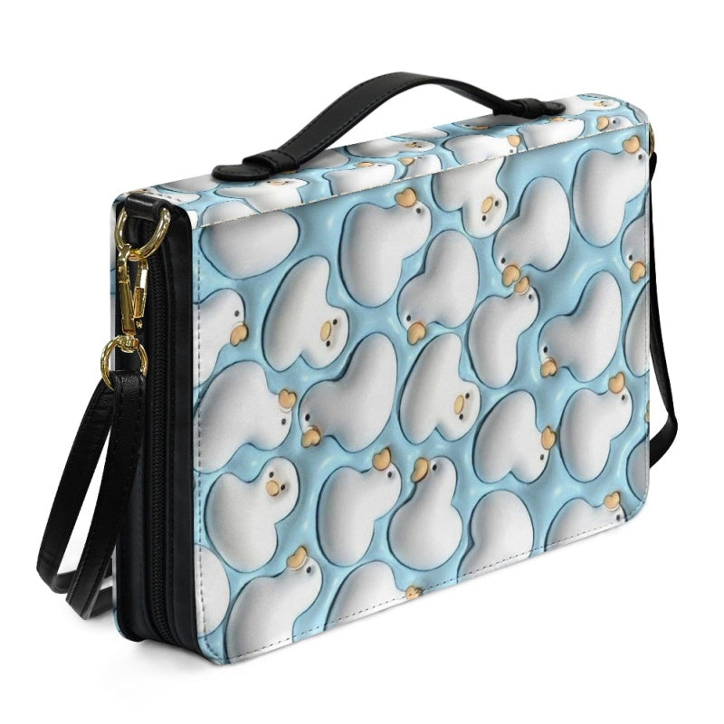 Cute 3D Blue Duck Personalized Bible Cover