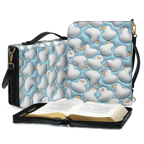 Cute 3D Blue Duck Personalized Bible Cover