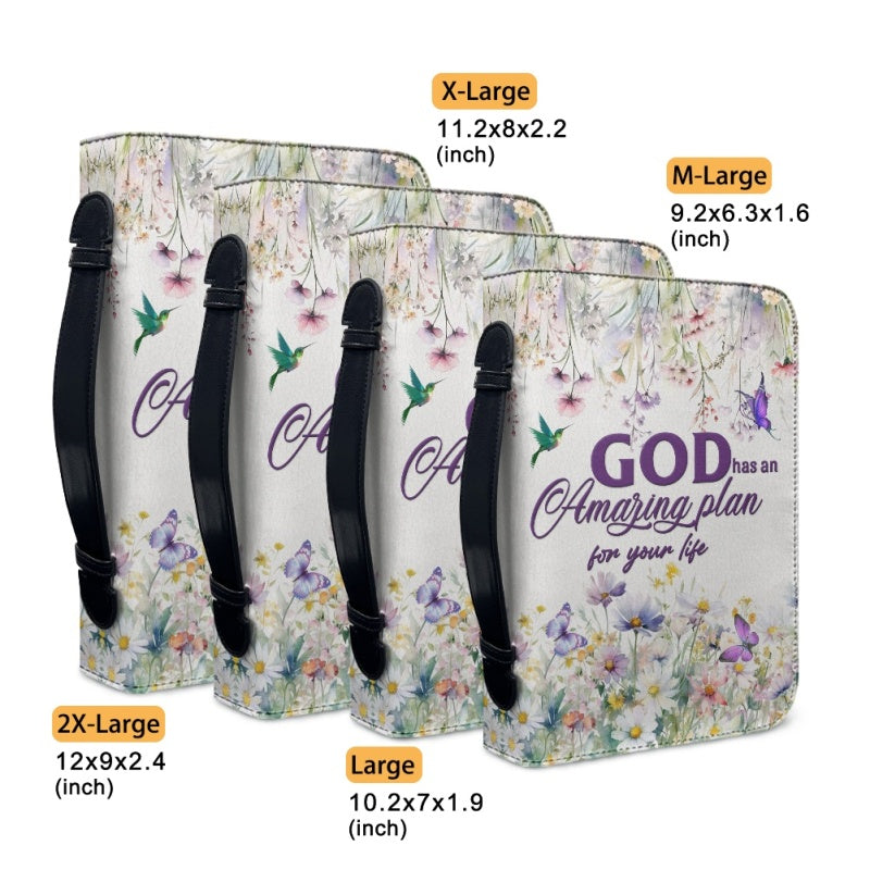 God Has an Amazing Plan Personalized Bible Cover