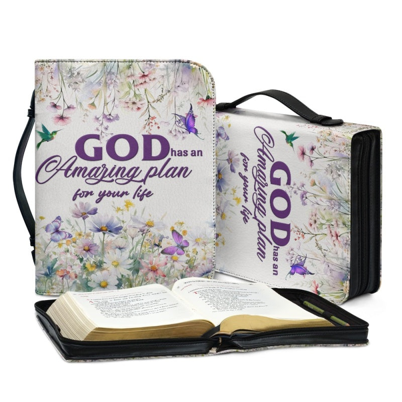 God Has an Amazing Plan Personalized Bible Cover
