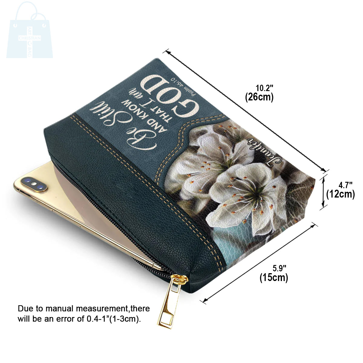 Be Still And Know Personalized Makeup Bag