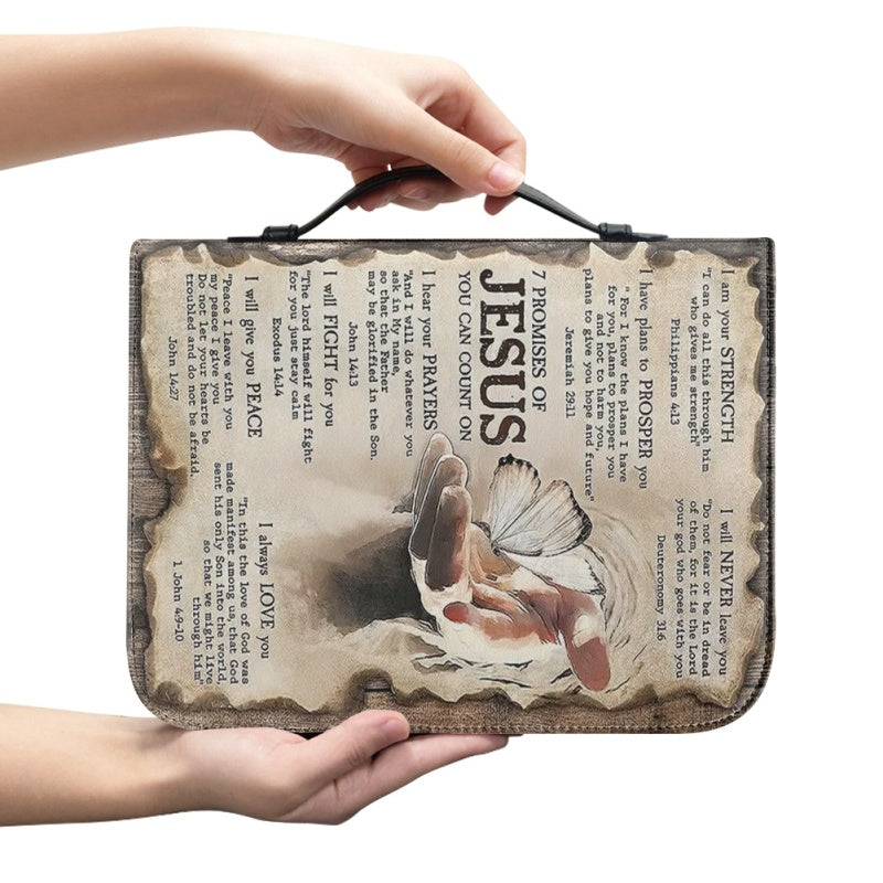 Personalized 7 Promises of Jesus Bible Cover