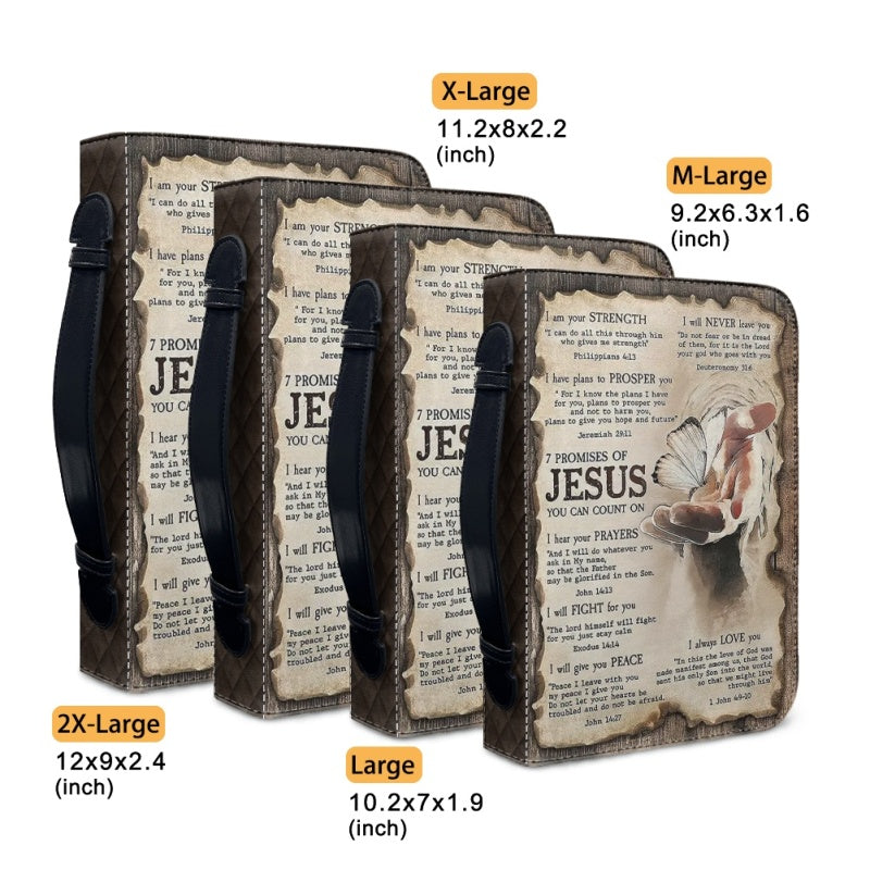 Personalized 7 Promises of Jesus Bible Cover