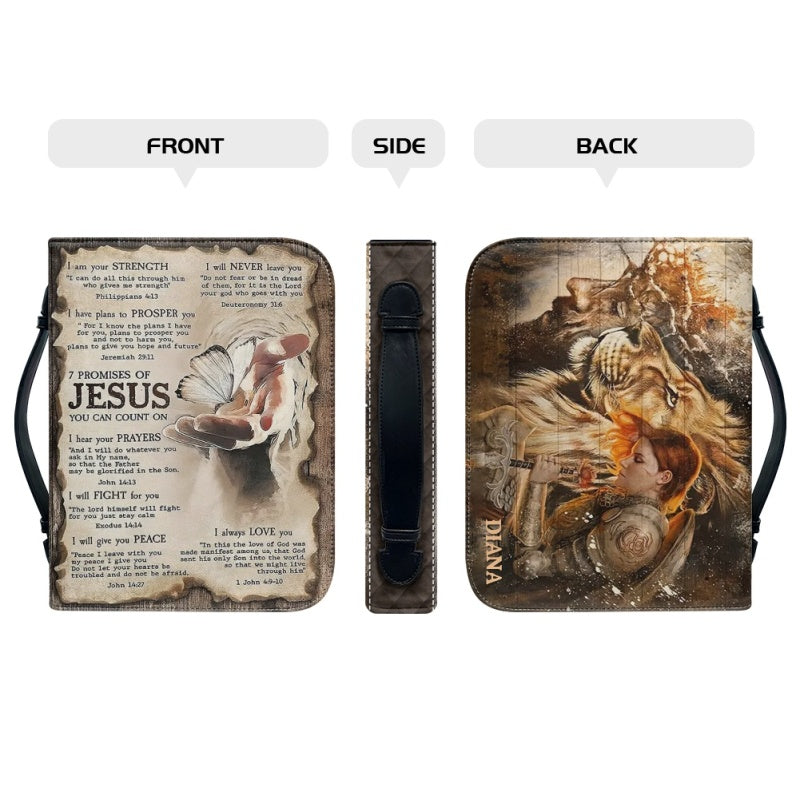 Personalized 7 Promises of Jesus Bible Cover