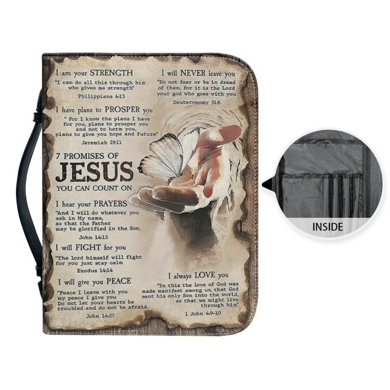 Personalized 7 Promises of Jesus Bible Cover