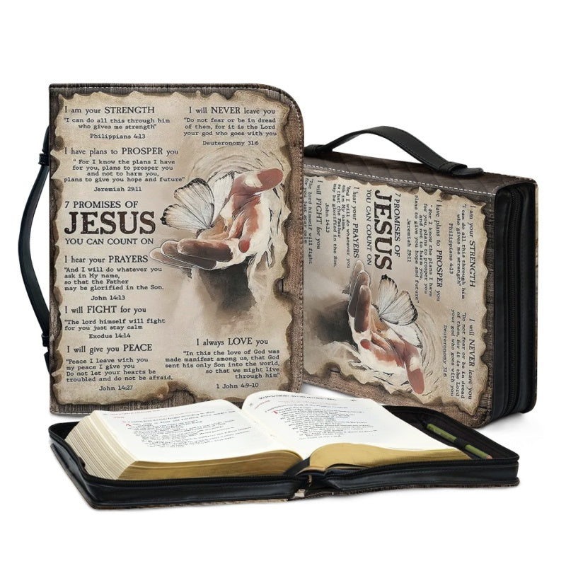 Personalized 7 Promises of Jesus Bible Cover