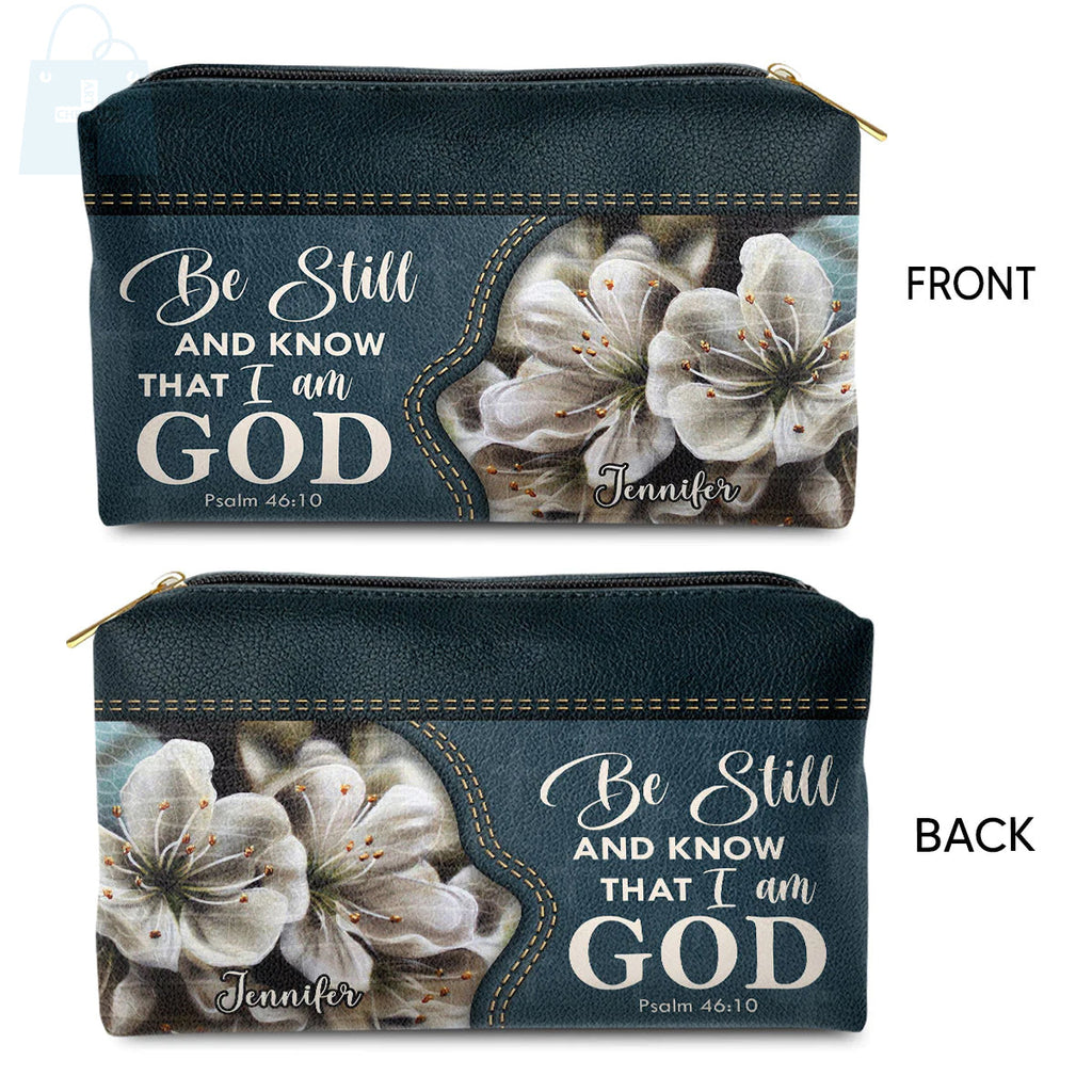 Be Still And Know Personalized Makeup Bag