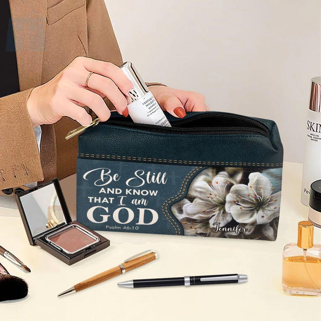 Be Still And Know Personalized Makeup Bag