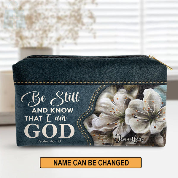 Be Still And Know Personalized Makeup Bag