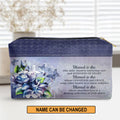Blessed Is She Personalized Cosmetic Bag