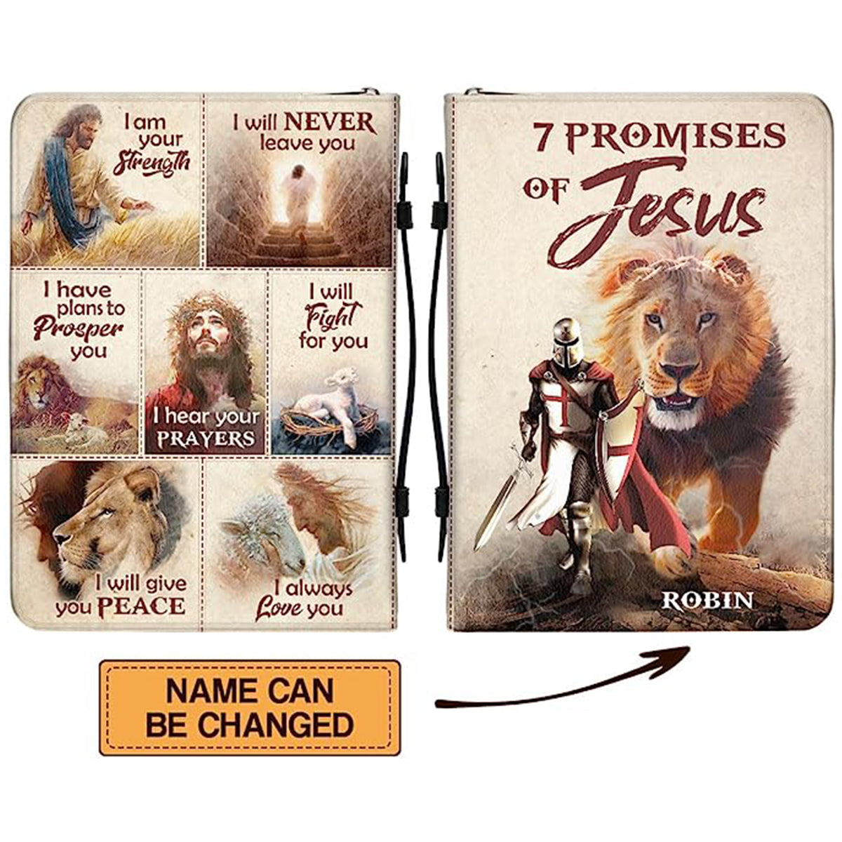7 Promises of Jesus Personalized Bible Cover
