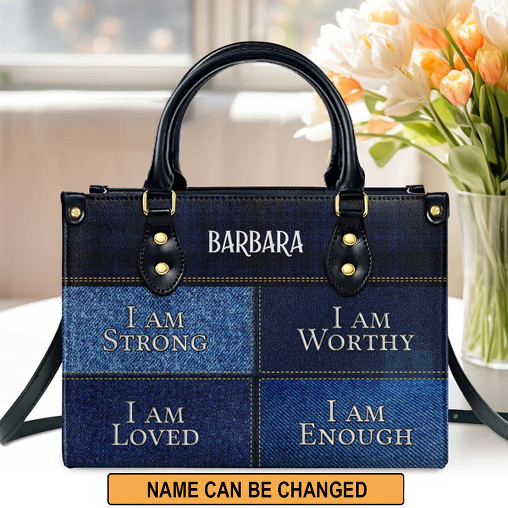 I Am Strong, I Am Worthy Personalized Tote Bag